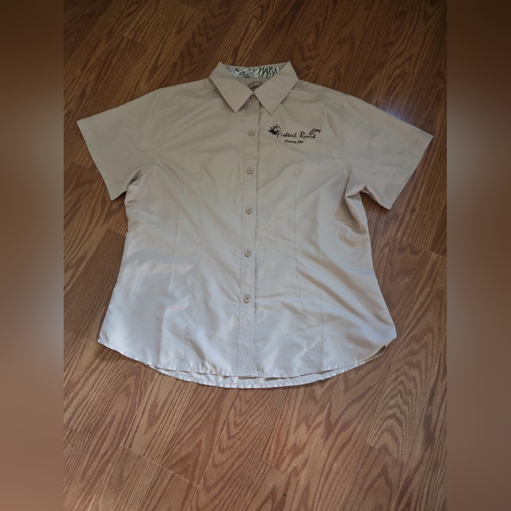 Field & Stream Beige Short Sleeve‎ Shirt